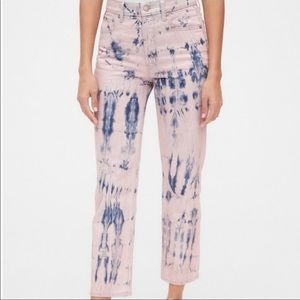 NWOT Gap Pink Tie Dye Jeans Size 8/29
